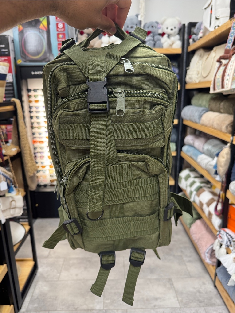 Men's Tactical Utility Backpack - Olive Green